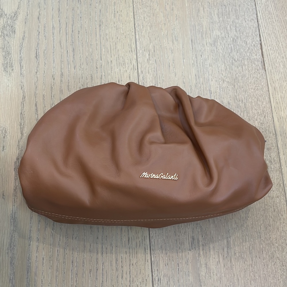 Brown Pouch Bag by Martina Galanti, similar to Bottega Veneta
